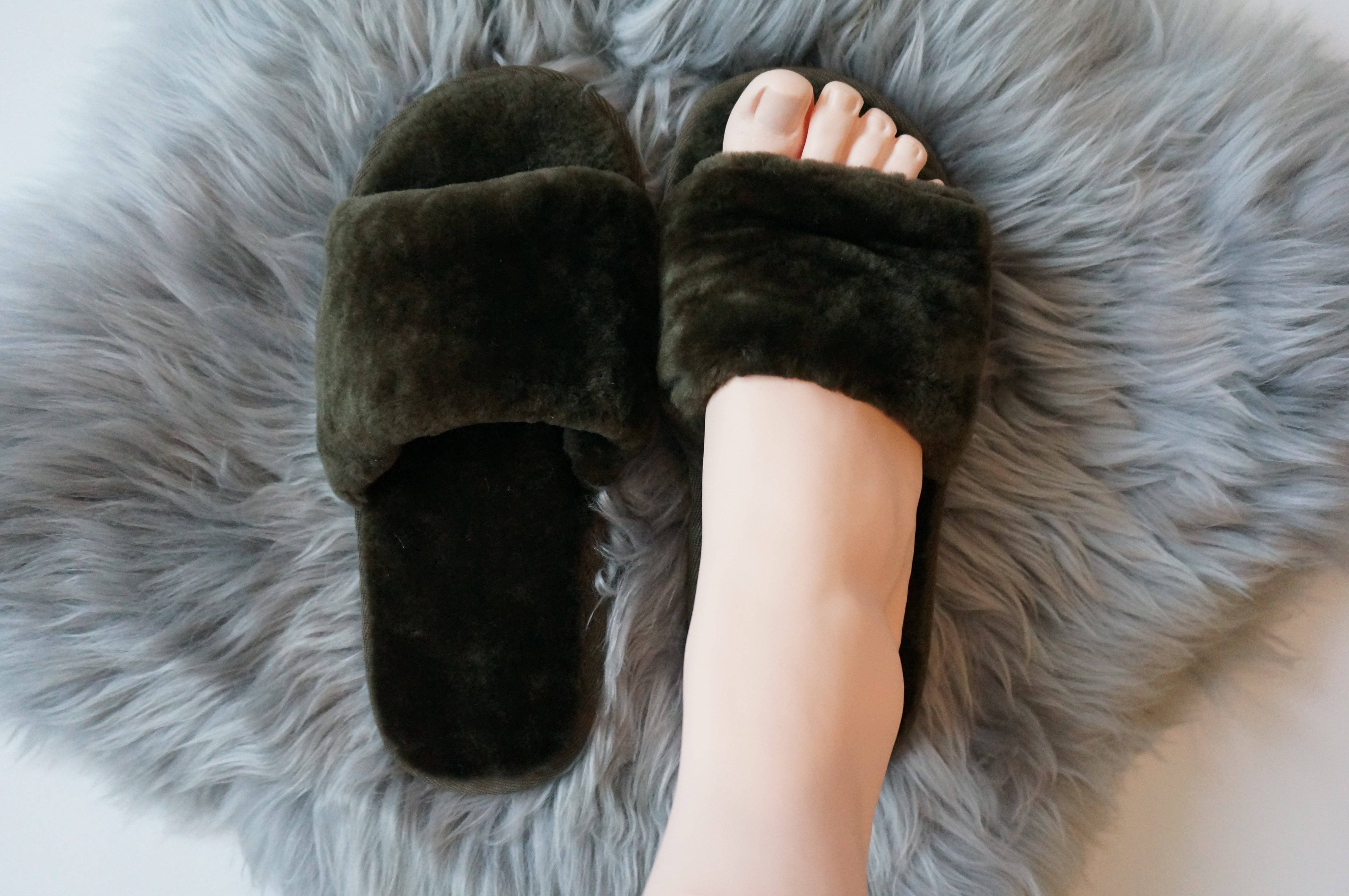 SHEEPSKIN ELITE - Wholesale Slippers - Women's - Sheared Sheepskin Slippers - Dark Green (Women's Sizing)6