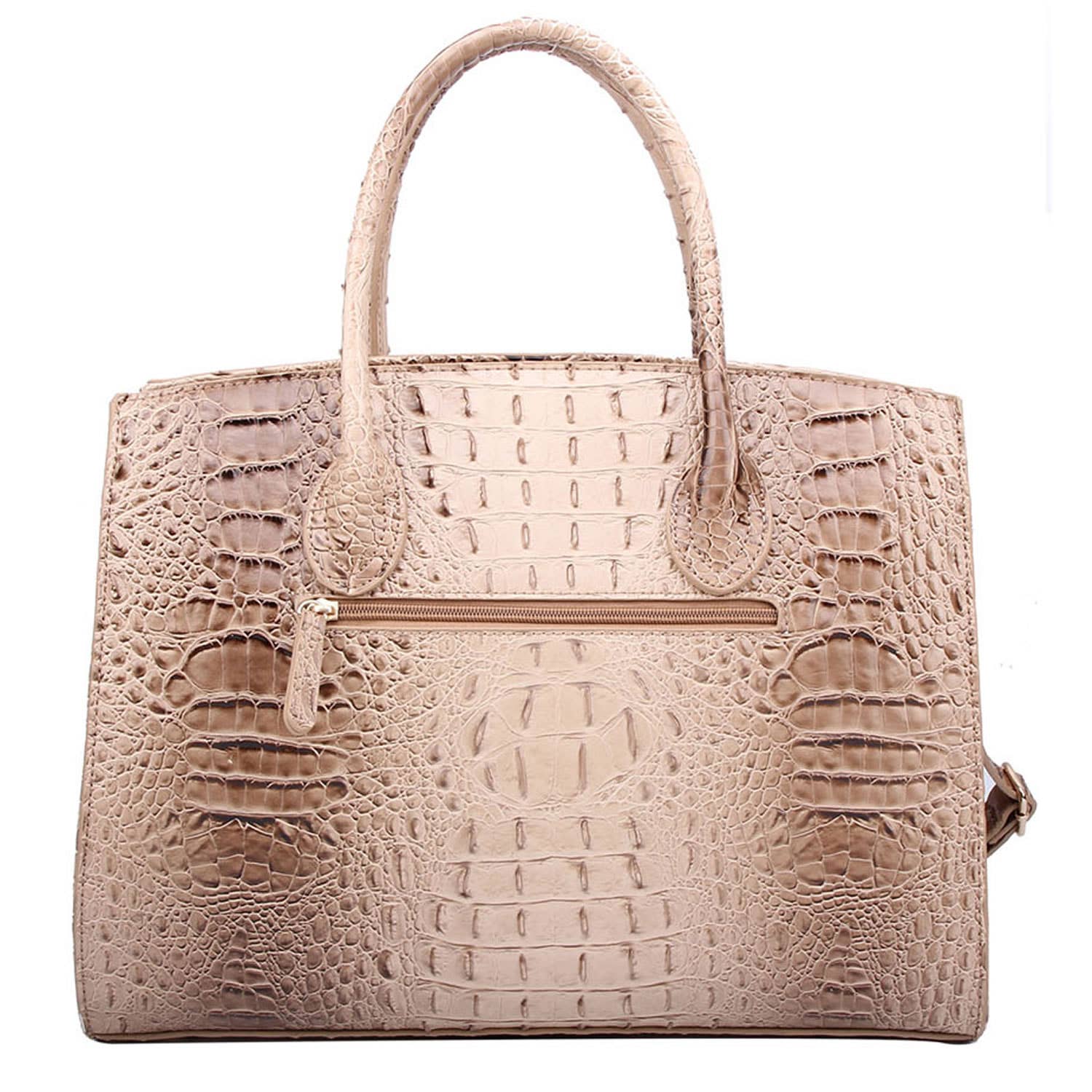 M&M HANDBAGS, LLC. - Wholesale Laptop Bag - Unisex - AC1096 W Croc Alligator Padlock 2-in-1 Satchel4