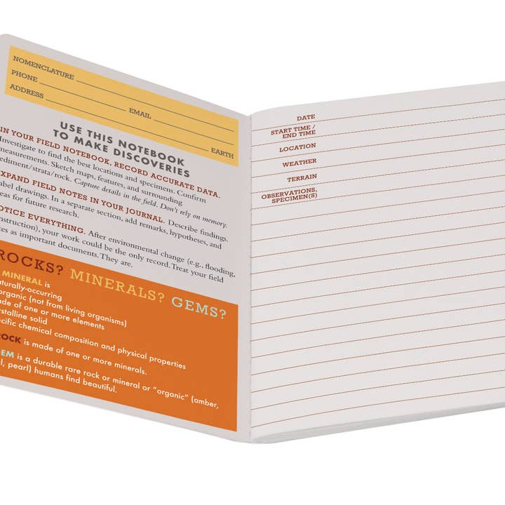 Unemployed Philosophers Guild - Wholesale Notebook - Geology Notebook1