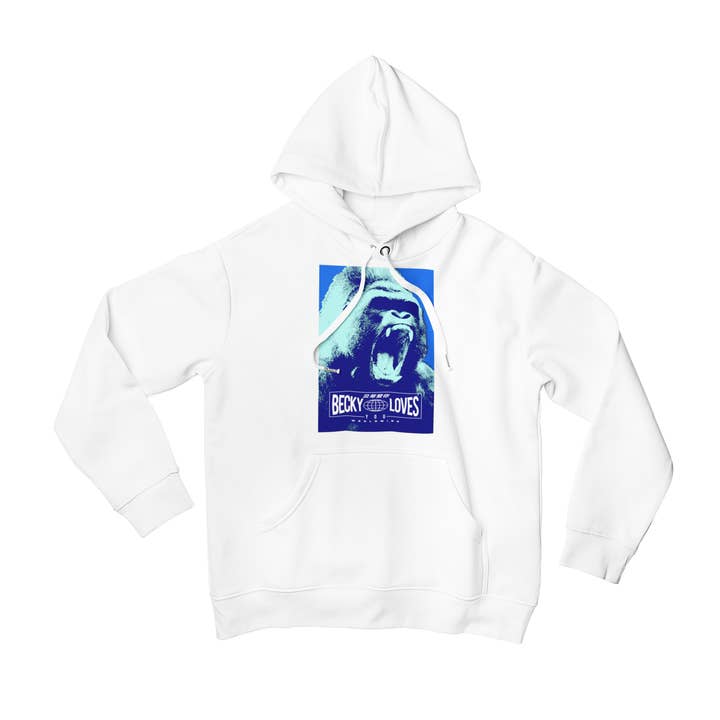 Becky XL GORILLA Hooded Sweatshirt for wholesale by Becky Loves You