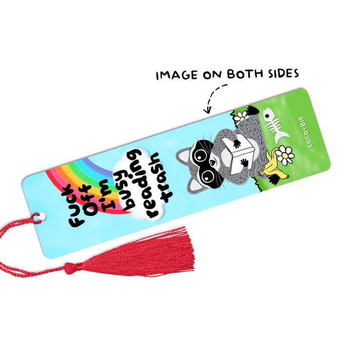 coco+bie designs - Vente Marque-page - F Off I'm Reading Trash - Marque-page amusant, amateur de livres, tendance