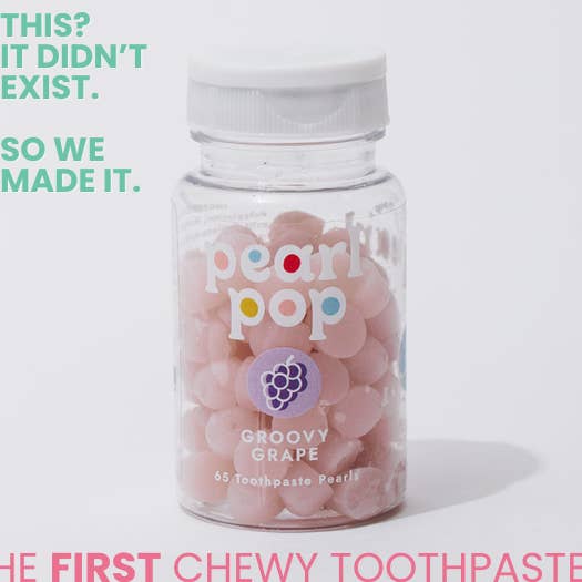 Groovy Grape Toothpaste Pearls-Made with Nano-Hydroxyapatite for wholesale by Pearl Pop