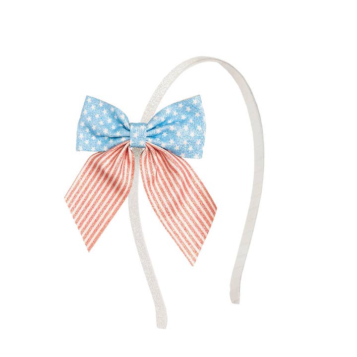 Patriotisk Söt Rosett Hårband - Hårrosetter - 4 juli för wholesale av Sweet Wink