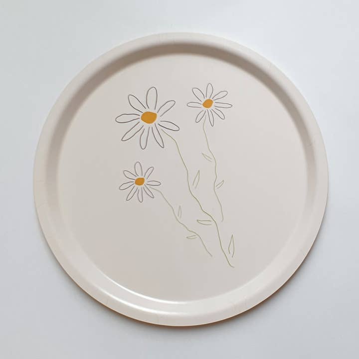 Birchwood Veneer Art Tray - Daisy for wholesale by Elly Vvaller