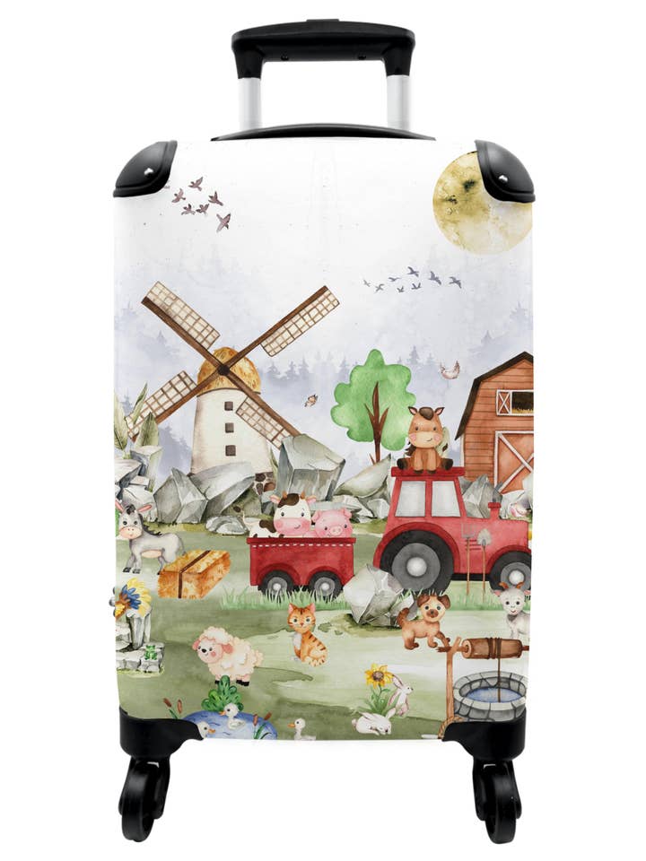 Kinderkoffer mit Bauernhof-Motiv – Tiere und Traktor – MuchoWow für den Großhandel von MuchoWow