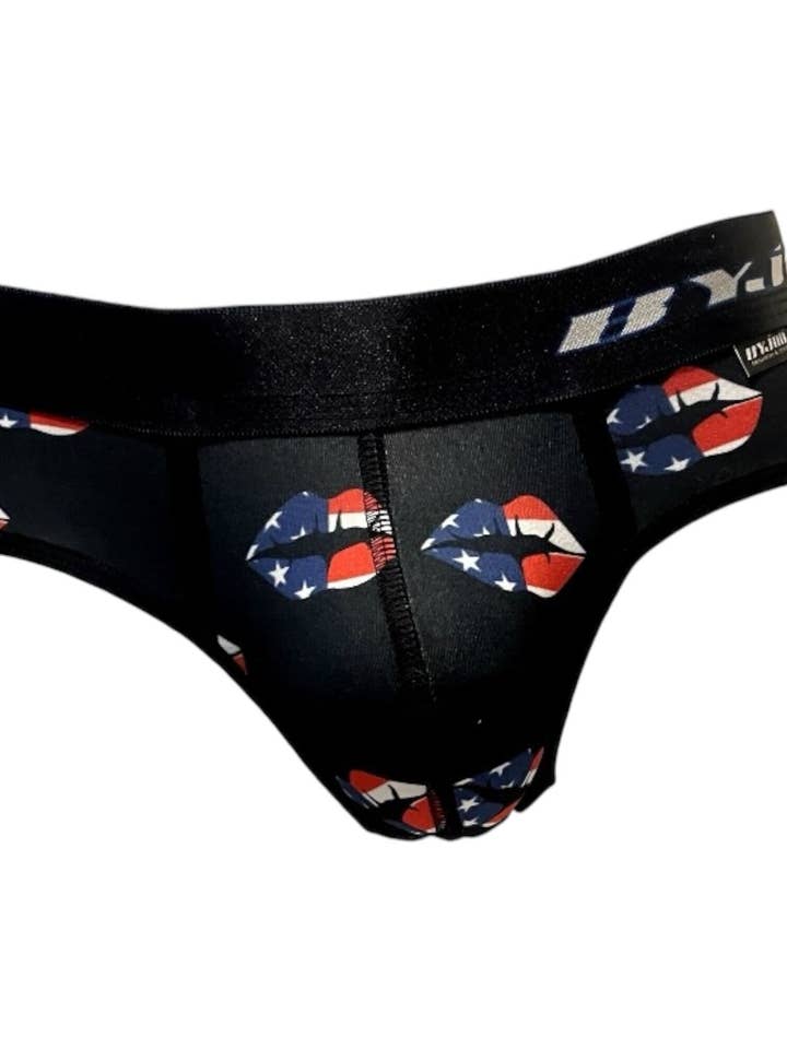 Boxer Men Brief Black Calzoncillo Lips Byjou NAUBYDIG16 for wholesale by Byjou and Duha