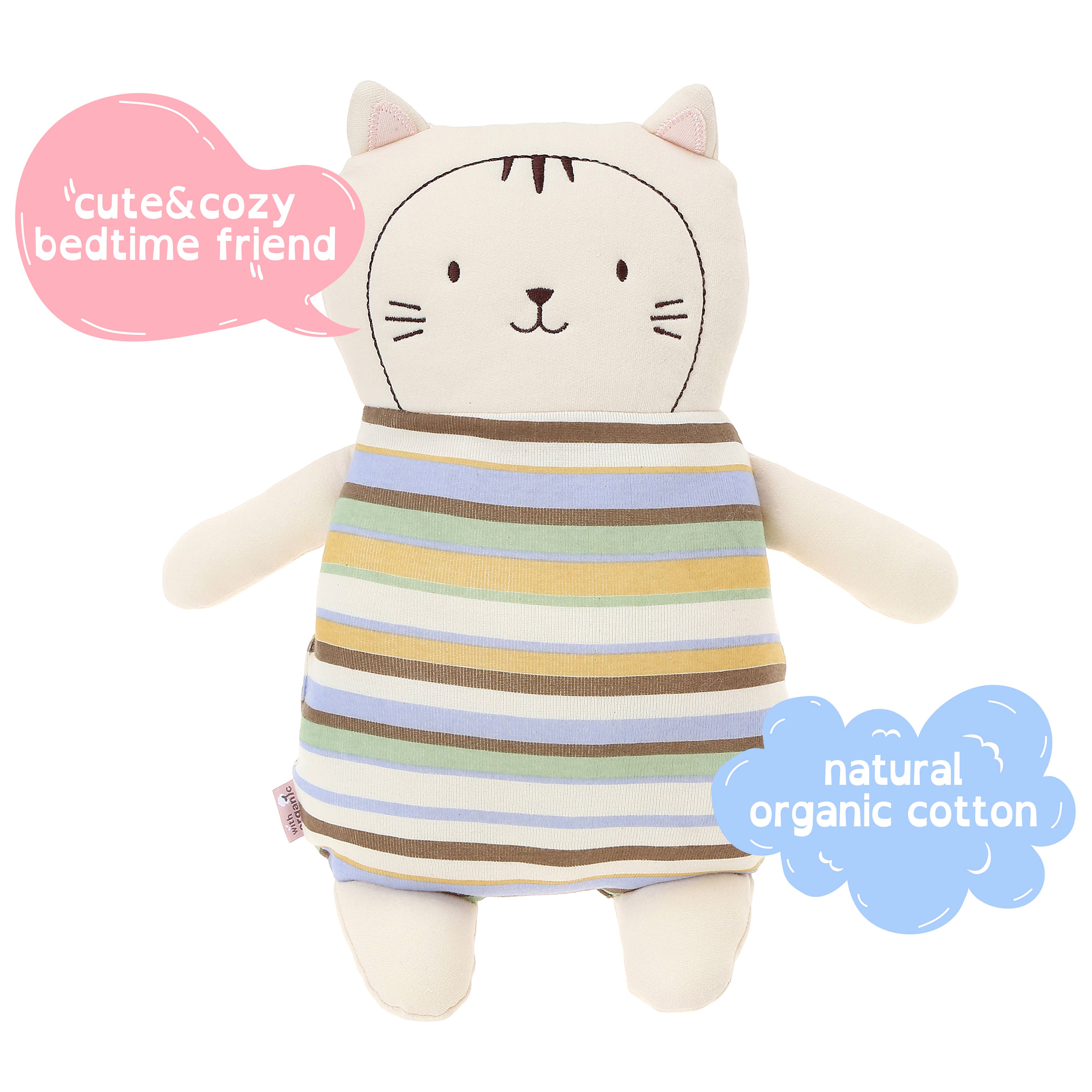 WithOrganic - Wholesale Sleepwear Set - Kids - Organic Pajama Set with Matching Security Doll - Dino Stripe3