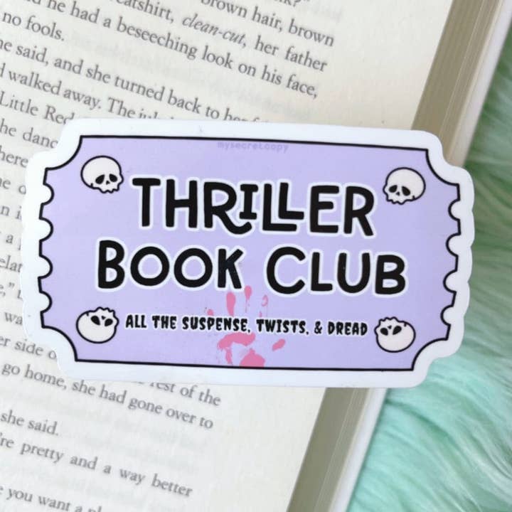 Pegatina Thriller Book Club para venta al por mayor de My Secret Copy