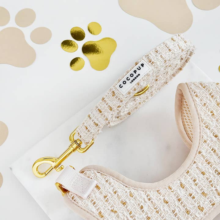 Cocopup London - Wholesale Pet leash – Dog - Vanilla Textured Tweed Lead