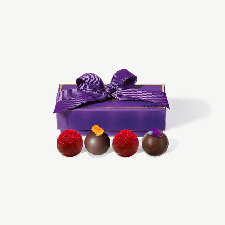 Vosges Haut-Chocolat - Wholesale Chocolate Box - 4 Piece Vegan Truffle Collection