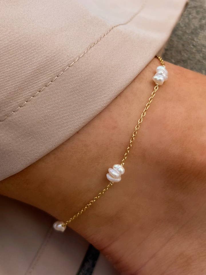 Elise enkelbandje voor wholesale door JacqMaria Jewelry