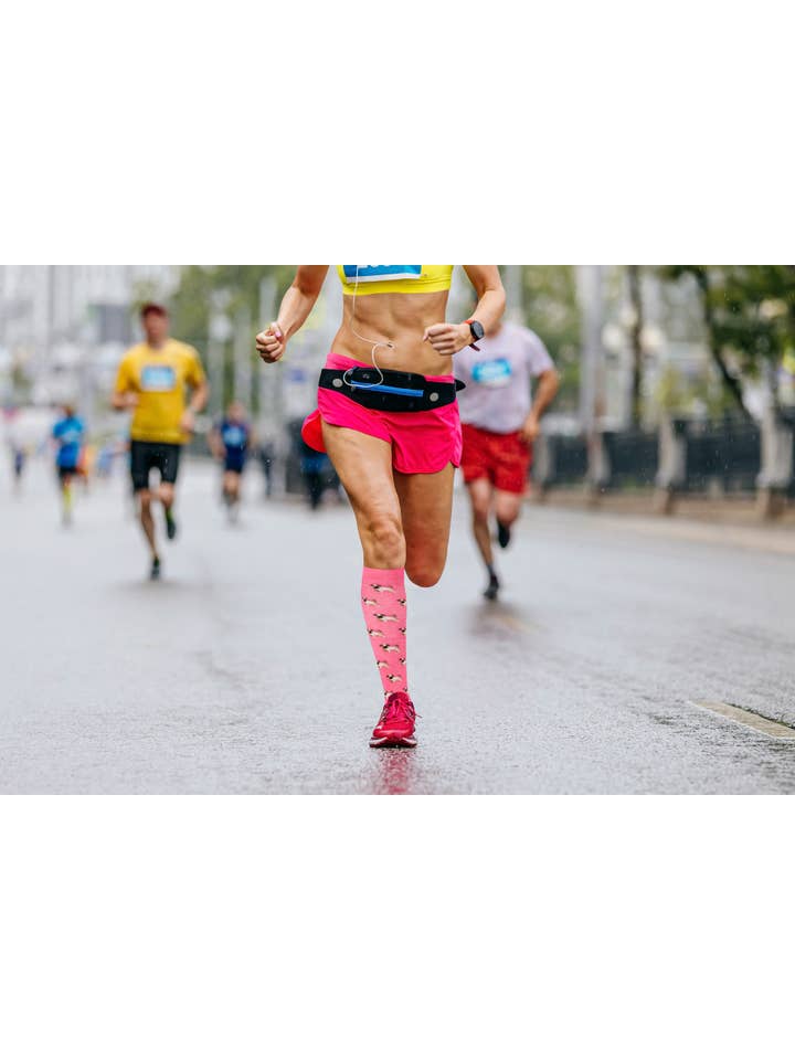 Pink MeMoi Pretty Pups 8-15mmHg Compression Socks for wholesale on Faire3