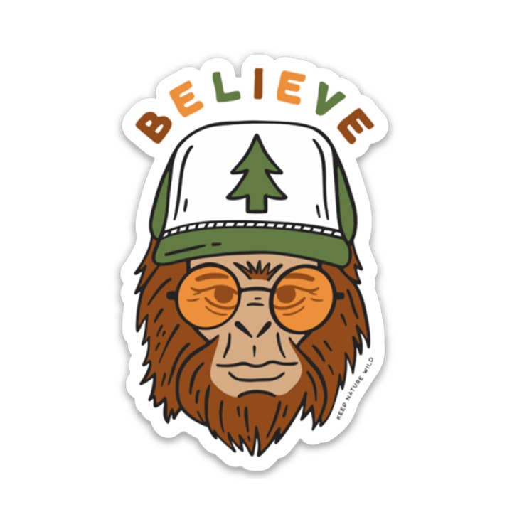 Believe | Sasquatch Sticker for wholesale by Keep Nature Wild