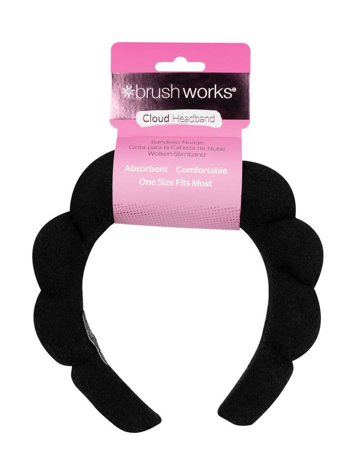 Fascia per capelli Brushworks Black Cloud per la vendita all'ingrosso da parte di Soinvogue