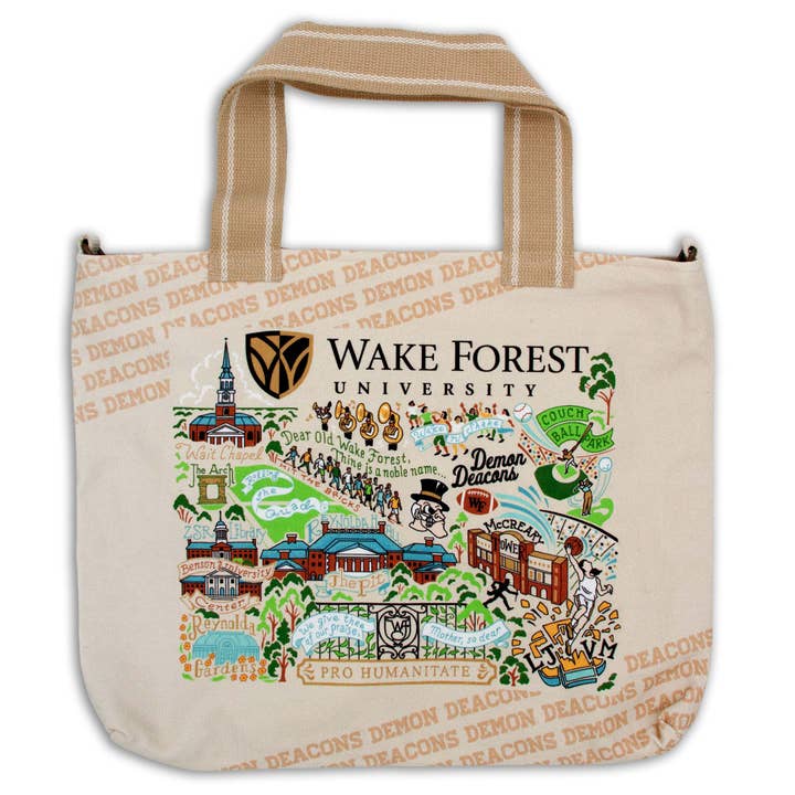 Wake Forest University Collegiate Tote Bag for wholesale by catstudio