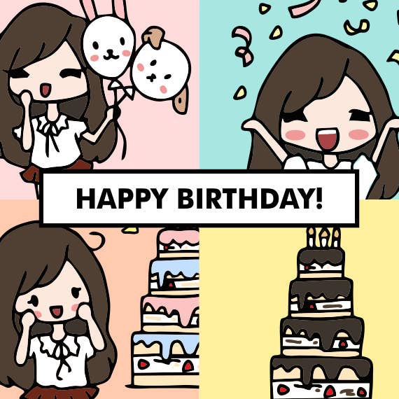 Birthday Sarah Stickers for wholesale by Stickies by C&S