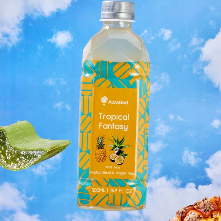 DaoHer Beverage - Wholesale Wellness Juice/Tonic - Alovated Tropical Fantasy Aloe Veggie Drink