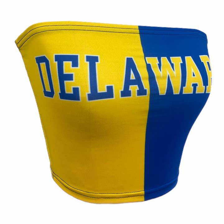Top en tube bicolore Delaware pour la vente par Lojo Collegiate Apparel