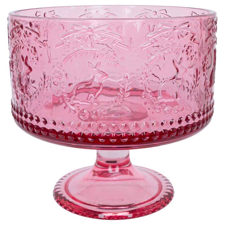7.75" Dia Pink Bunny Trifle Dish for wholesale by Boston International