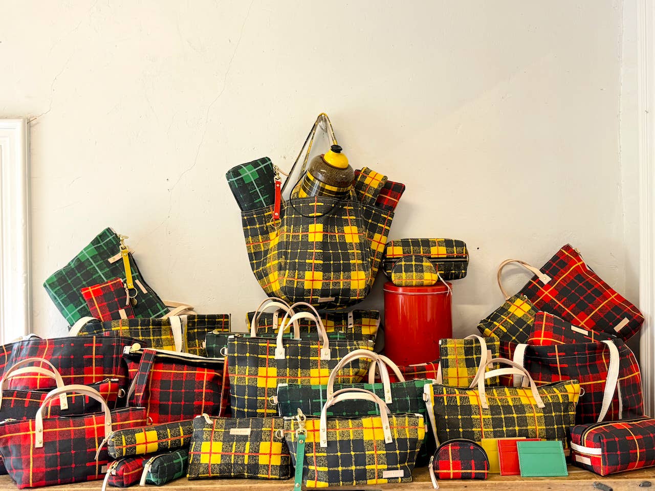 Erin Flett - Vente Trousse de toilette – femme - Trousse de toilette à carreaux tartan3