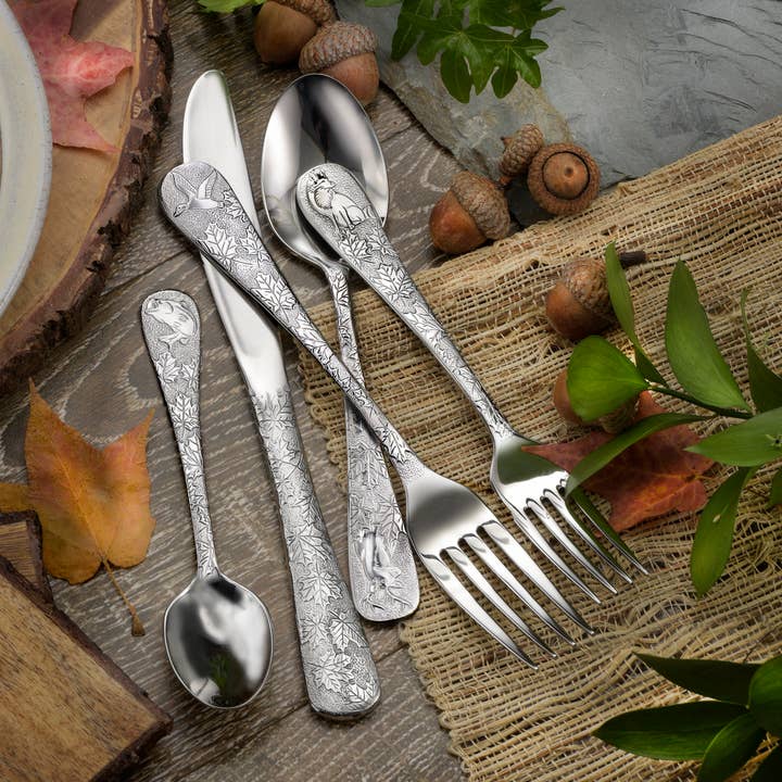American Outdoor Flatware 5 Piece Place Setting Made in USA for wholesale by Liberty Tabletop