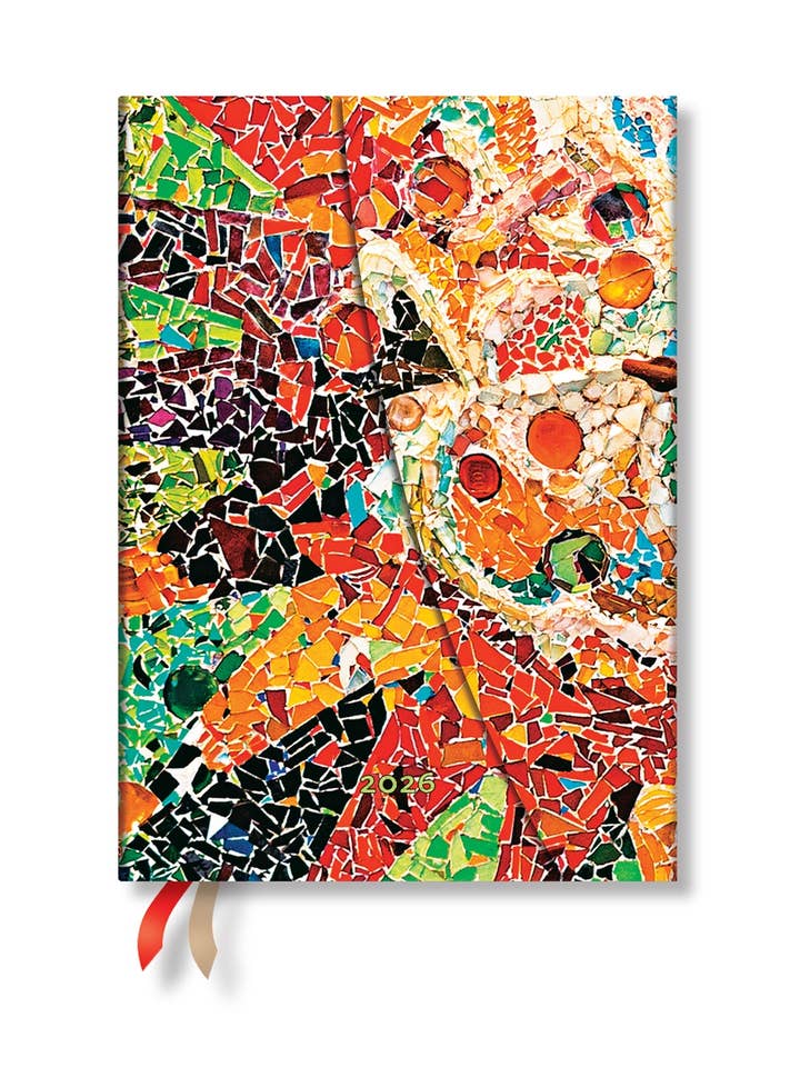 Paperblanks 2026 Gaudi's Sun Midi Vertical HC 12M Plnr for wholesale by Chronicle Books