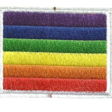 LGBT Pride Rainbow Flag Thermoadhesive Fabric Patch for wholesale by EthnicNatur