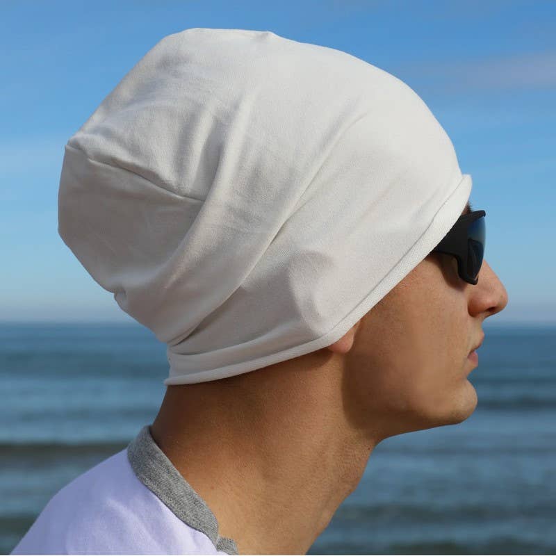 Purple Sardine – wholesale Mössa - Herr – 445H Låt havet ställa dig fri, grädde mössa hattar, tryckt2