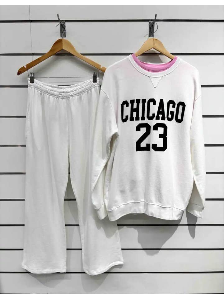 Chilli Girl Collection – wholesale Sweatshirt - Dam – Chicago 23 sweatshirt med rund halsringning7