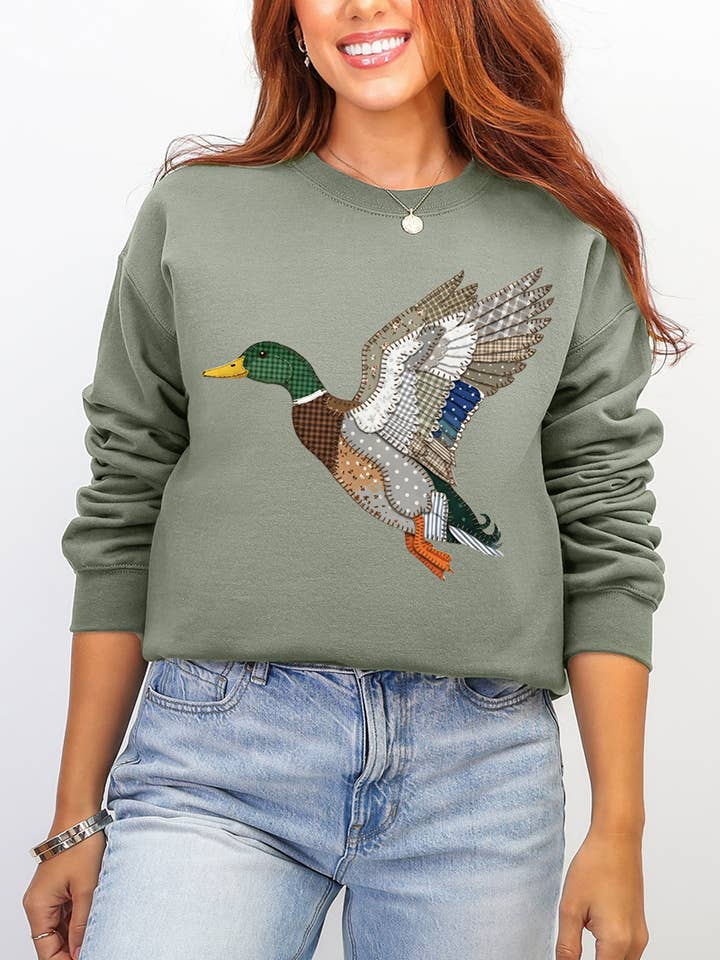 Sweat-shirt à col rond Ecosmart Mallard Flights pour la vente par Wholesale Accessory Market
