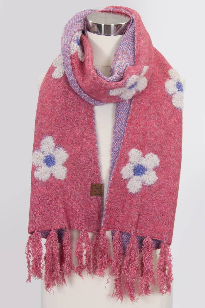 Hana - Wholesale Scarf - Women's - C.C Daisy Pattern Scarf11