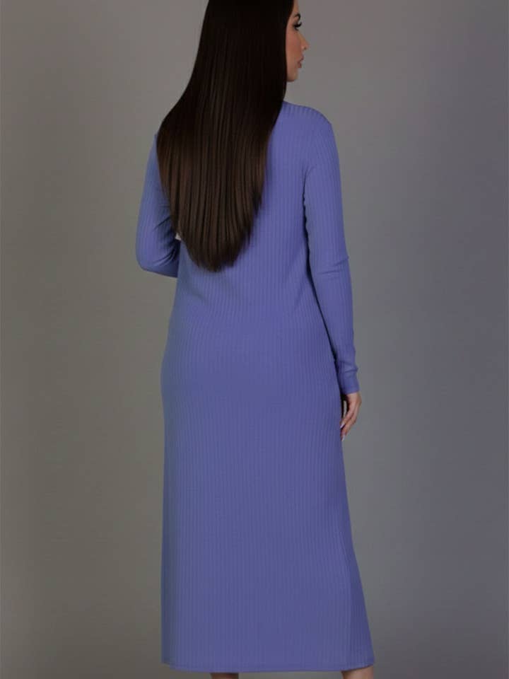 CAPELLA APPAREL - Wholesale Dress - Women's - Ribbed Cardigan & Cami Midi Bodycon Dress11