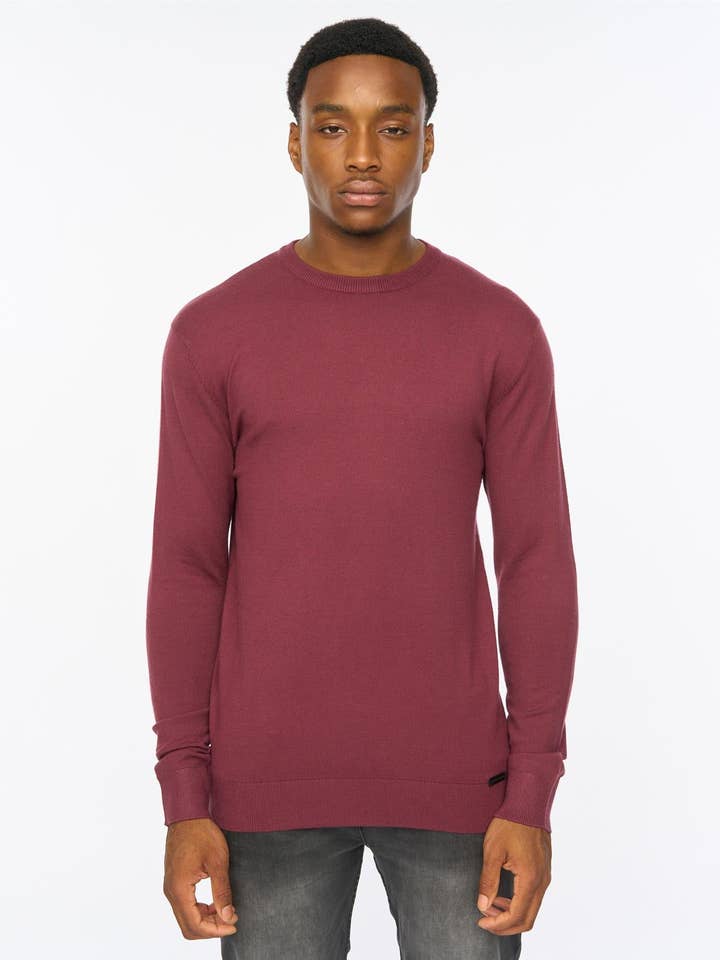 Consenza Crew Knit Raisin for wholesale by Duck and Cover