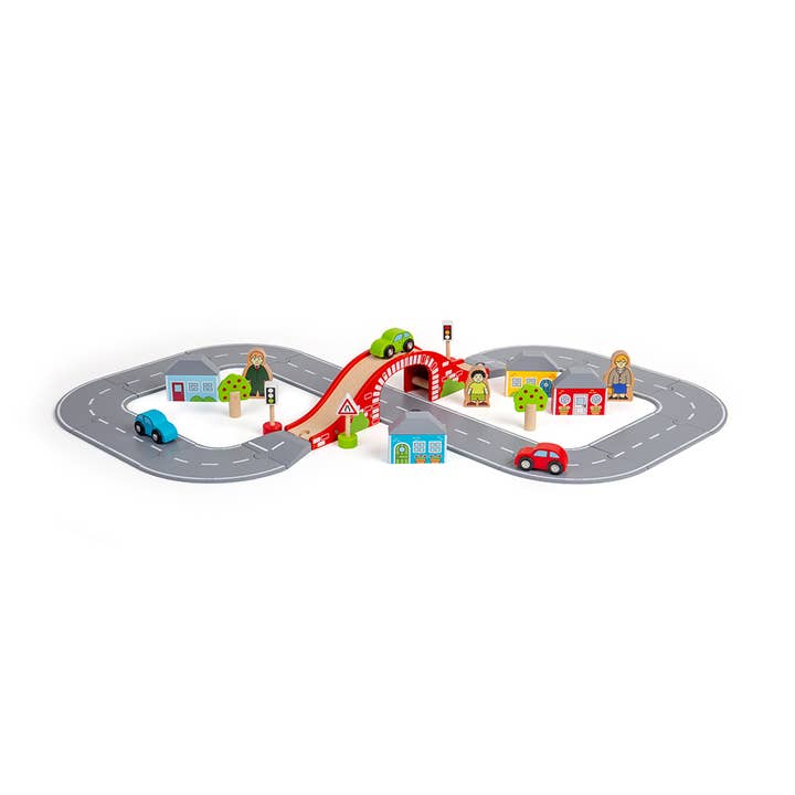 Figure of Eight Roadway - FSC 100% for wholesale by Bigjigs Toys