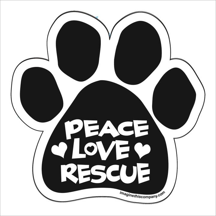 Ímã da pata do resgate do amor da paz por atacado de Imagine This Company