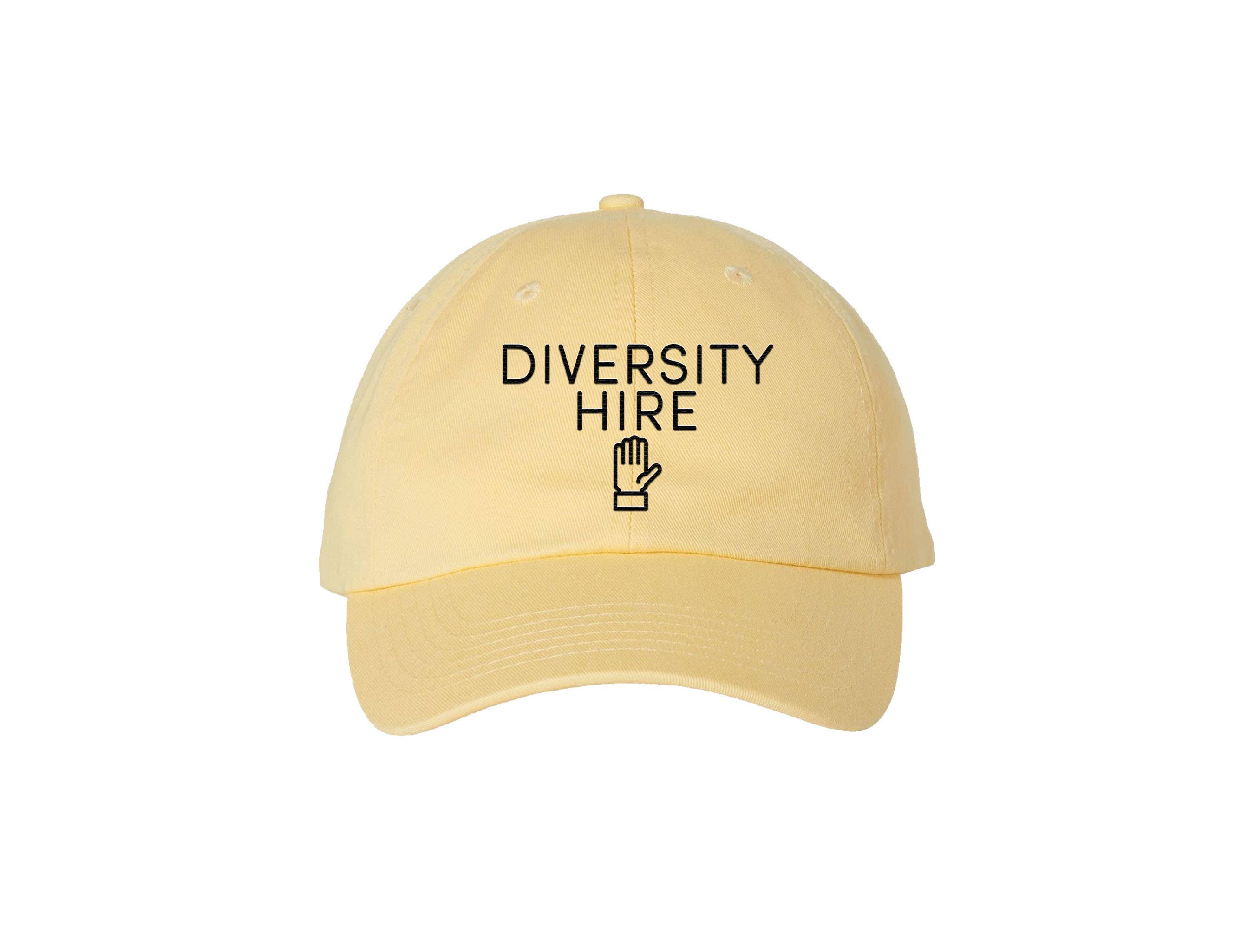 Calm Down Caren - Wholesale Baseball Cap - Unisex - Diversity Hire - Yellow Embroidered Dad Hat