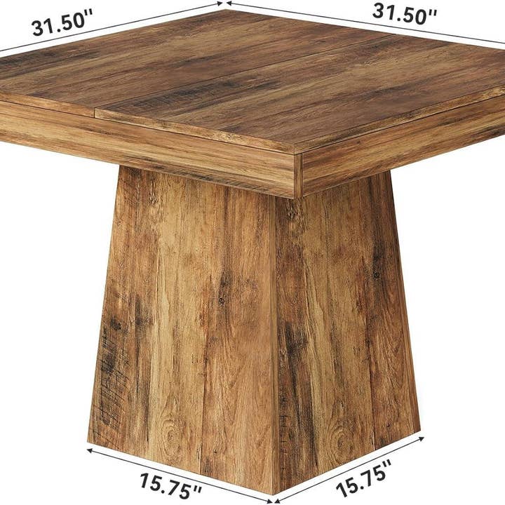 Walnut 31 5 Inch Farmhouse Dining Table For Small Spaces for wholesale on Faire1