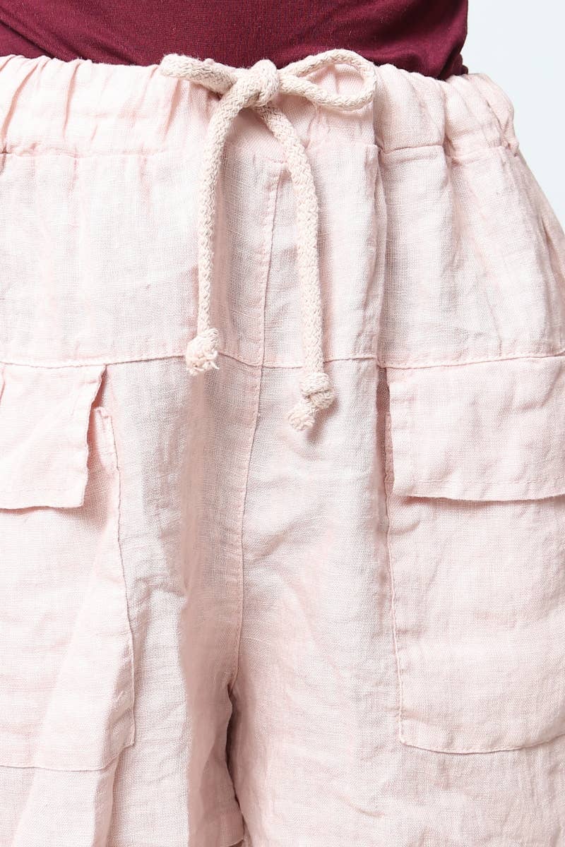 LÉA & LUC - Wholesale Korte broeken - Dames - Korte broek van 100% linnen REF. 857016