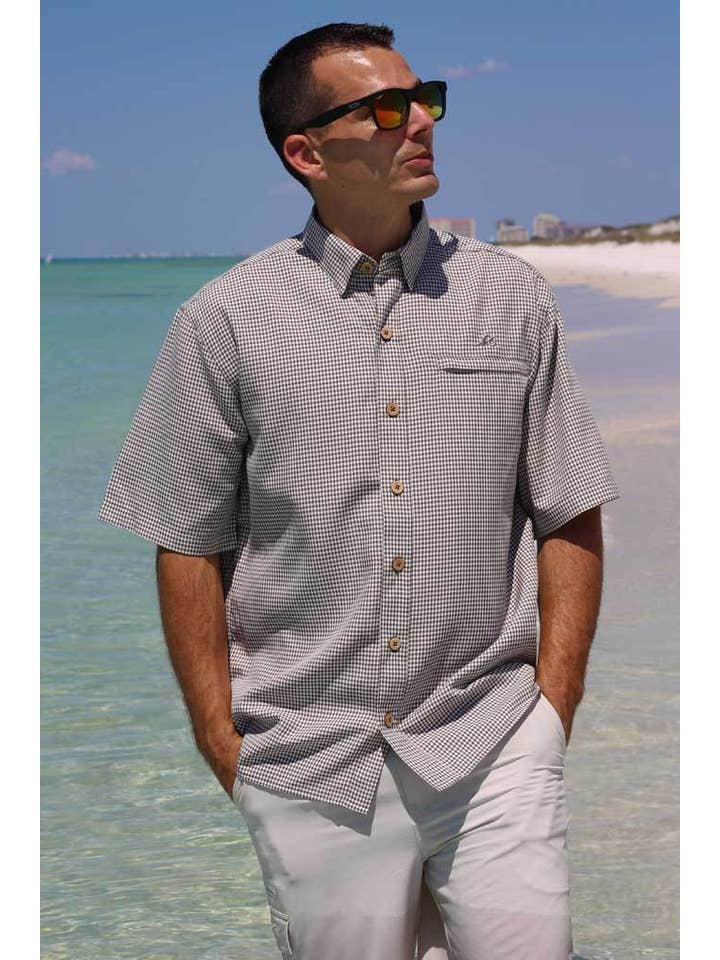 Mojo Sportswear Company - Wholesale Button Down Shirt - Men's - Mr. Big Sport Check Short Sleeve
