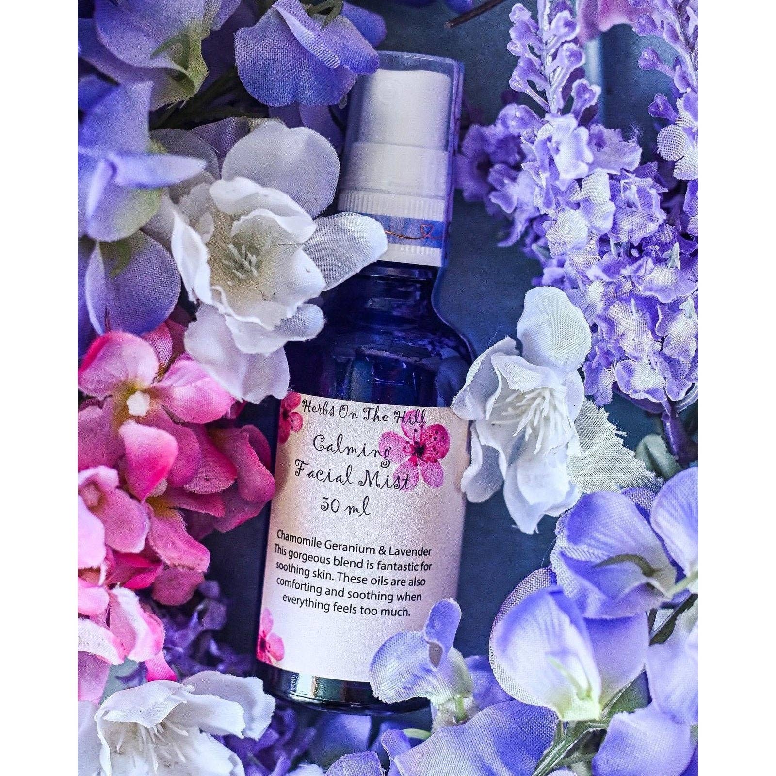 Herbs On The Hill – wholesale Face & body mist/water – Calming Mist with Chamomile, Geranium & Lavender 50ml | Herbs on the Hill | | Herbs on the Hill0