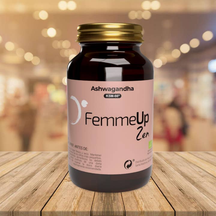 Femmeup - Vendita all'ingrosso Vitamine/integratori orali - Ashwagandha (Withania somnifera) biologica. Riduce il cortisolo del 30%, favorisce il sonno REM, supporta la funzione muscolare. Migliora la salute sessuale, la libido e la fertilità.3