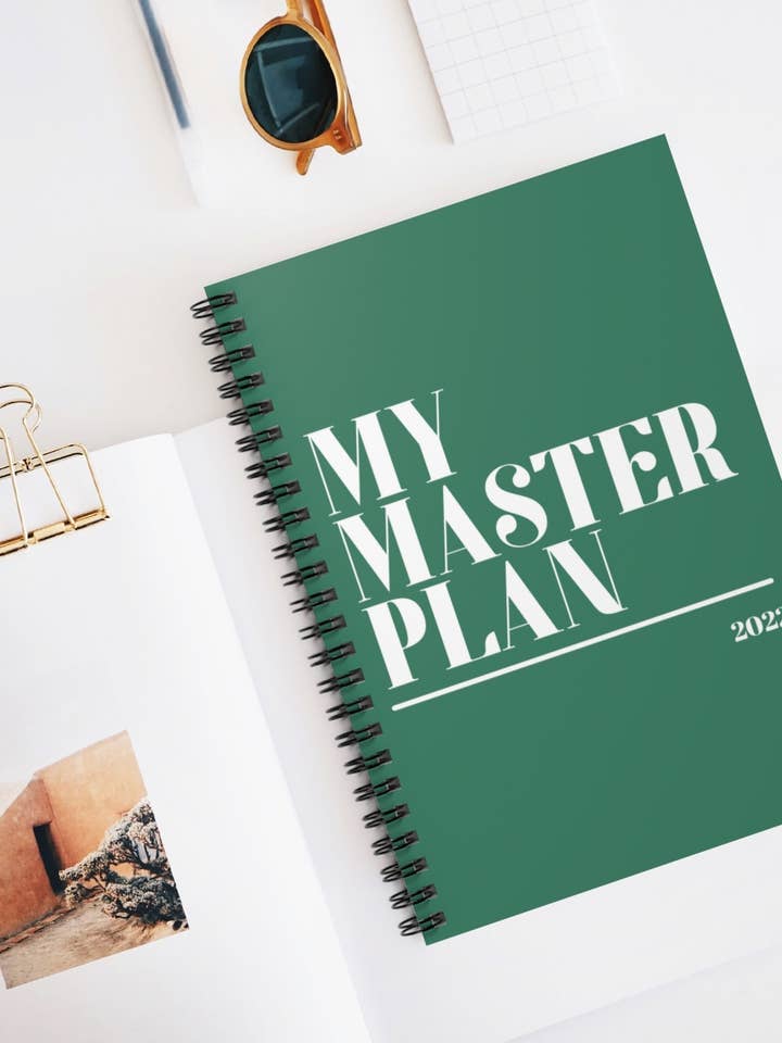My Master Plan Spiral Notebook for wholesale by Lolita K Studio