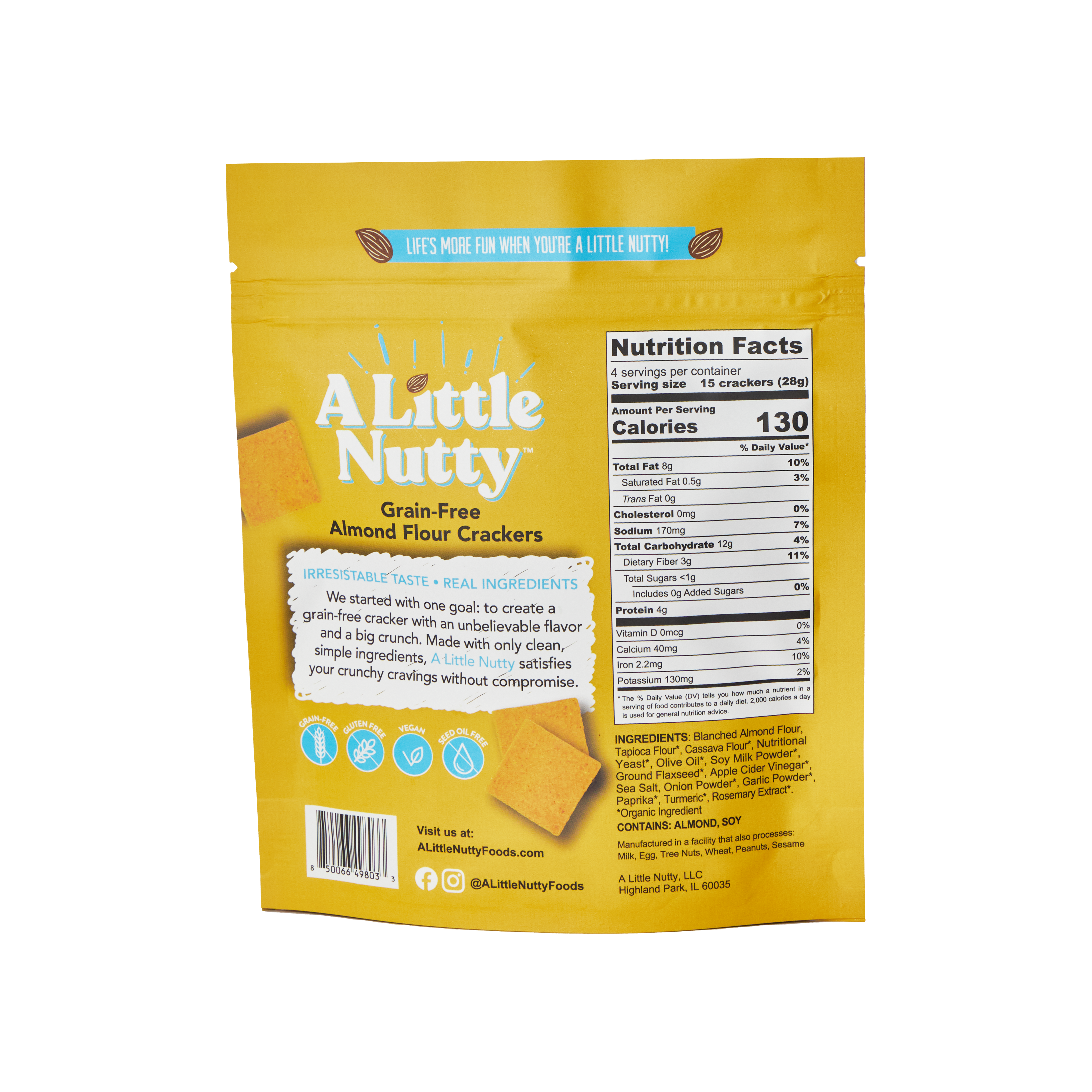 A Little Nutty - Wholesale Crackers - Grain-Free Cheddar Flavored Crackers6