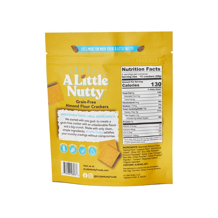 A Little Nutty - Wholesale Crackers - Grain-Free Cheddar Flavored Crackers6