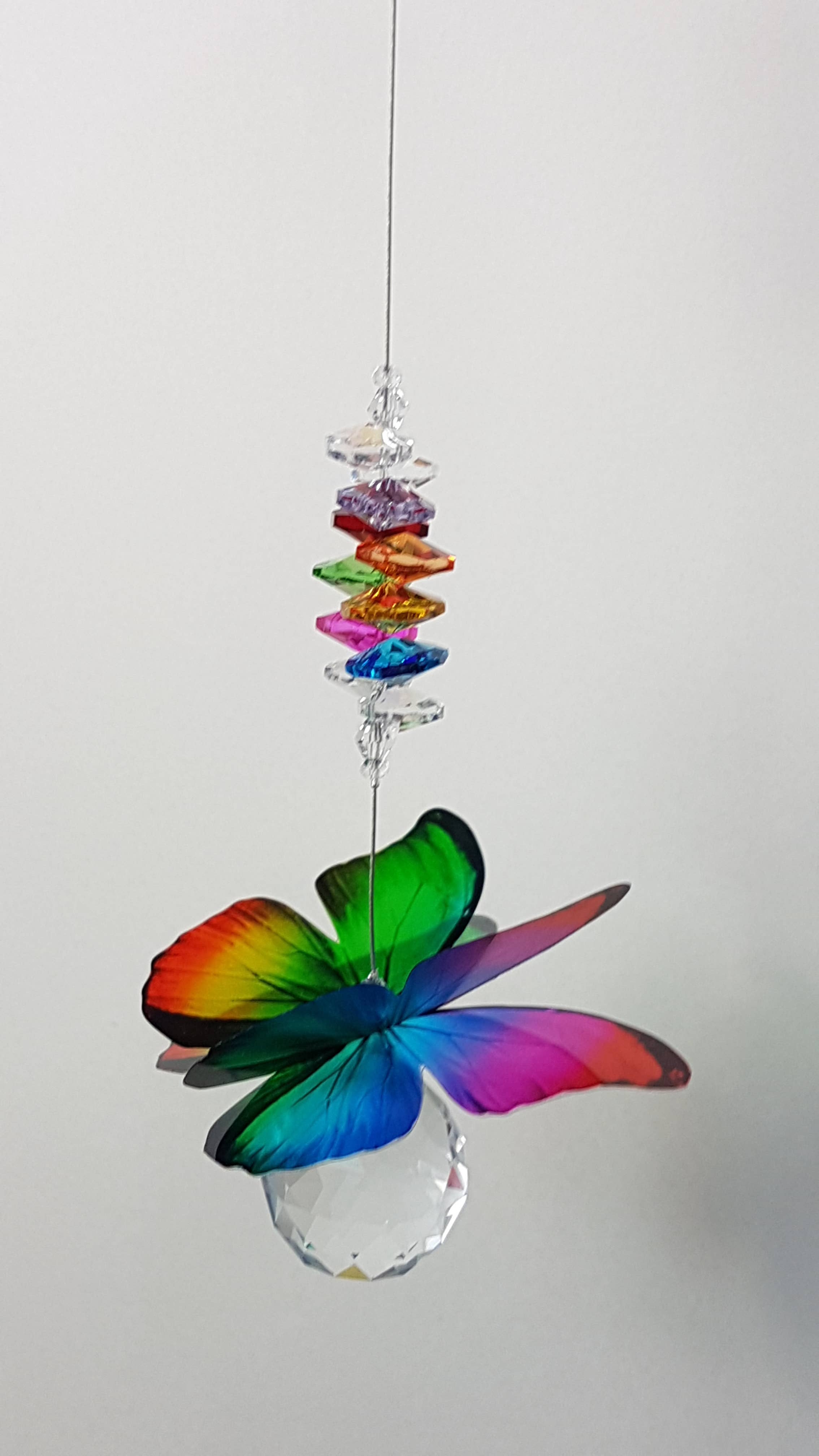 Gifts N Crystals – wholesale Suncatcher – Butterfly Suncatchers- large size BFSC-L10