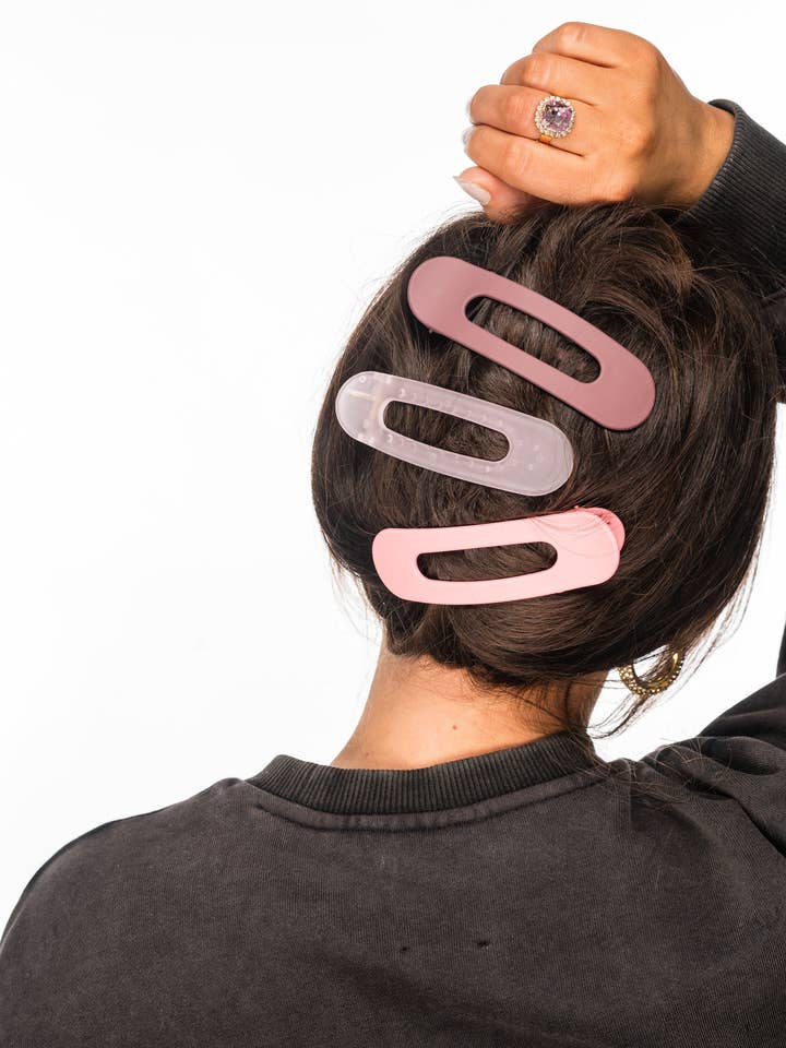 Cassie Banana Clip Trio for wholesale by Violet & Brooks