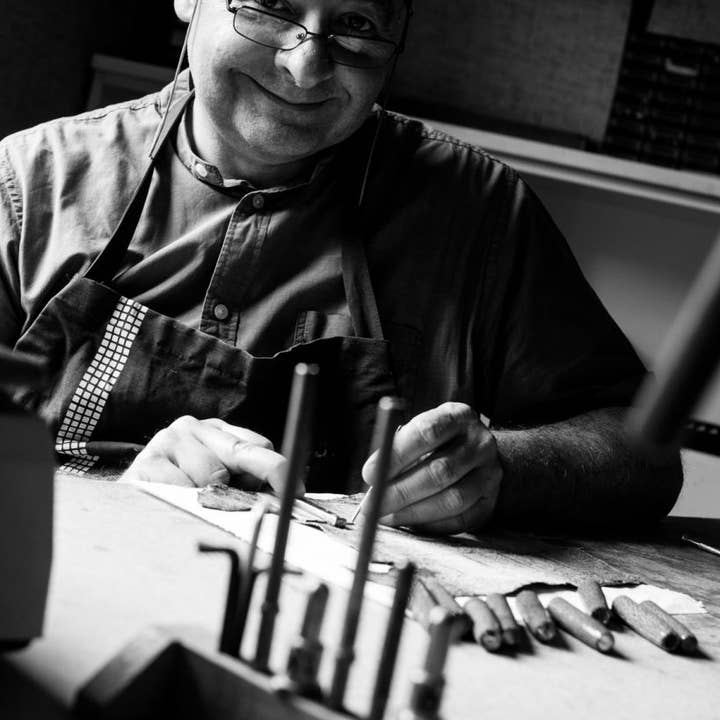 Grifos pens – wholesale Pennor – Blå bläckfiskläderfyllepennor med grepp i silver 9253