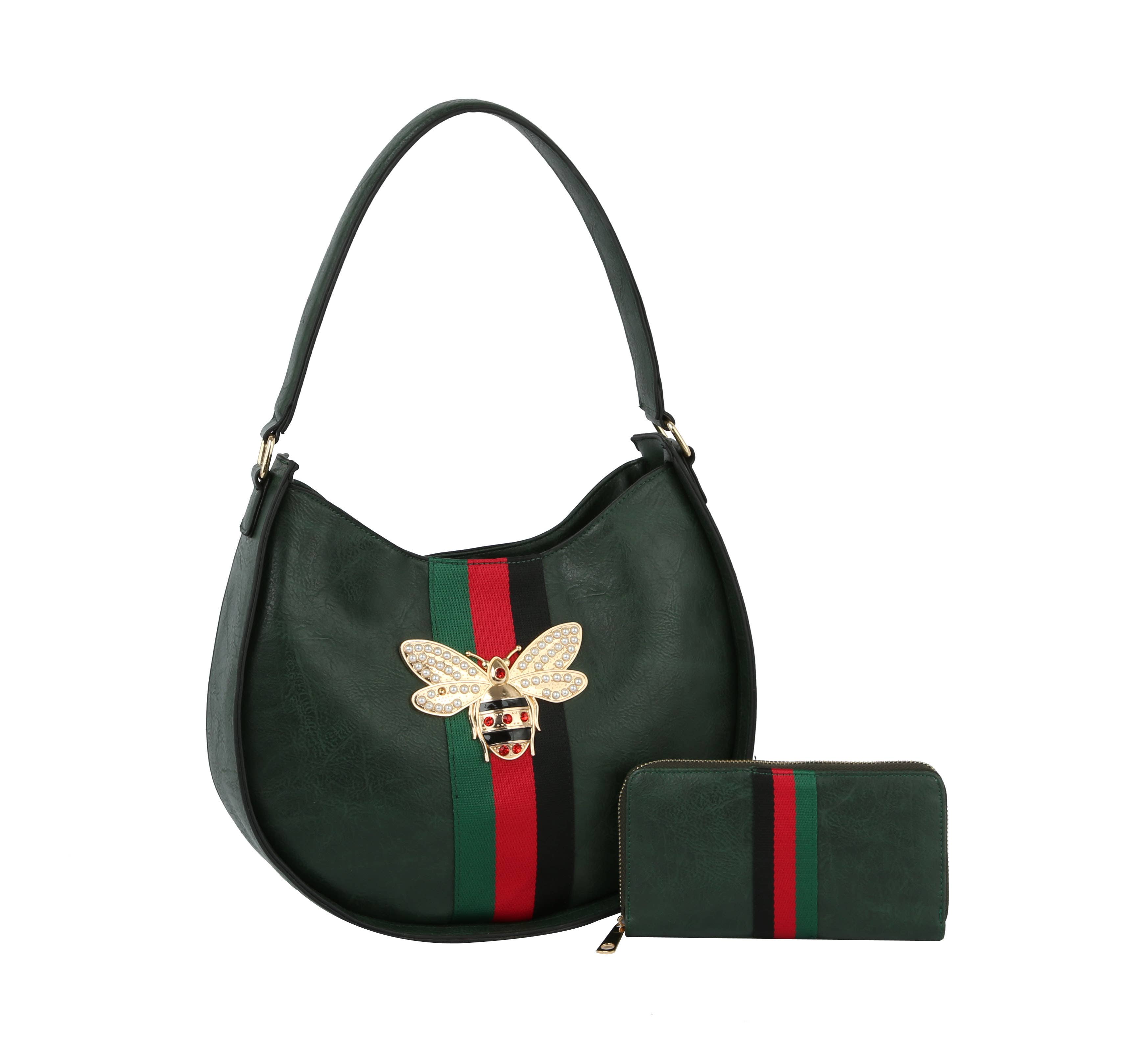 Handbag Factory Corp - Wholesale Satchel - Women's - Satchel Purse Bee Charm Pendant Handbag3