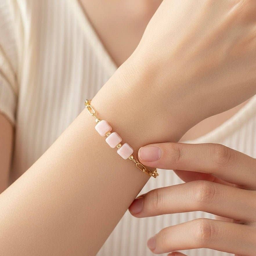 OE! - Wholesale Beaded Bracelet - Granita - Bracciale con dadi in ceramica2