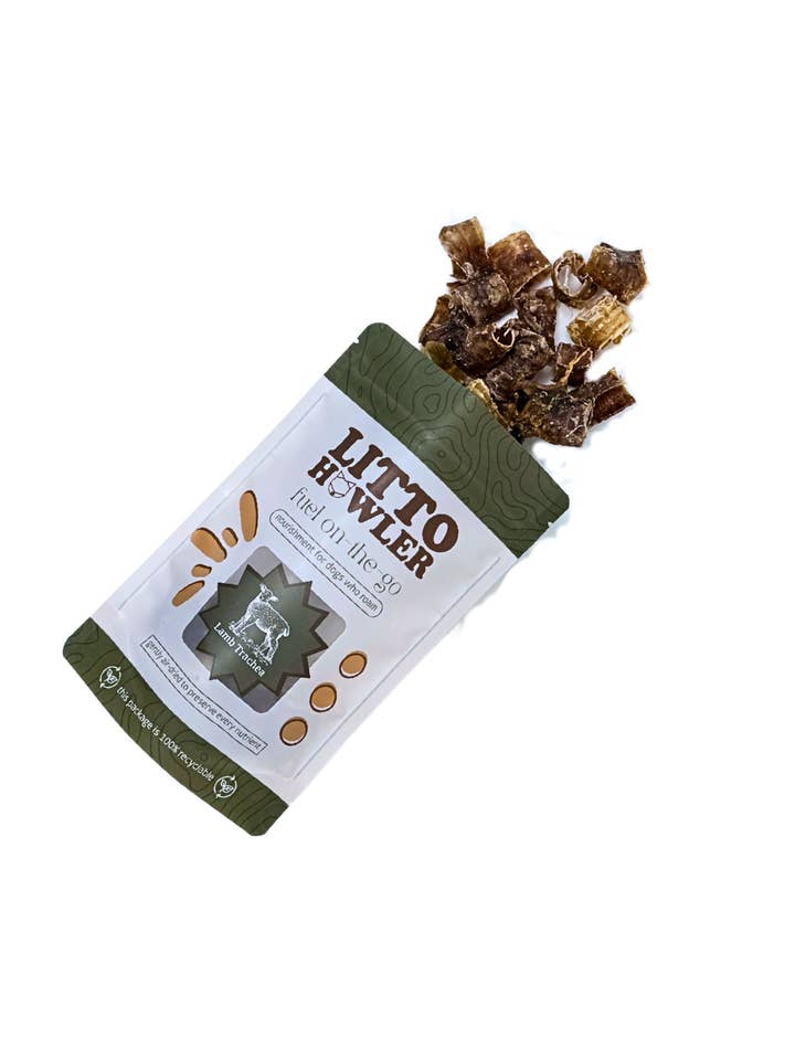 Anneaux de trachée d'agneau | 57 g pour la vente par Litto Howler